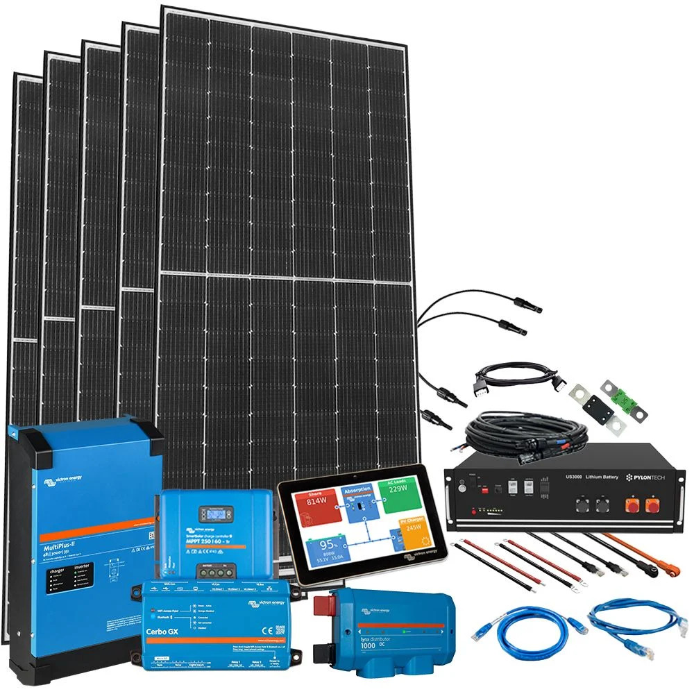 Offgridtec® HomePremium S USV Solar system 2050WP 3.5KWH LIFEPO4 memory 1-phasey