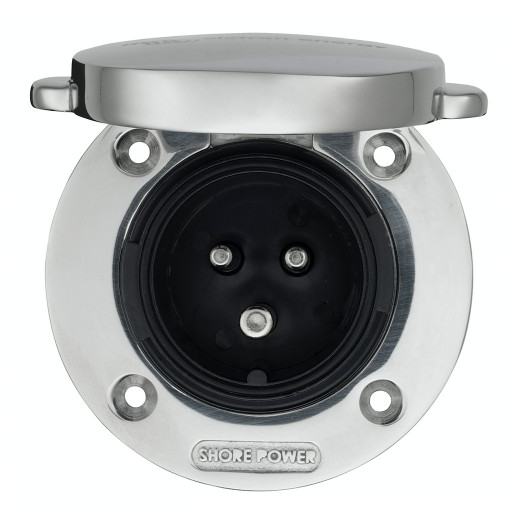 Victron stainless steel built-in socket boat camper yacht shore connection 16A