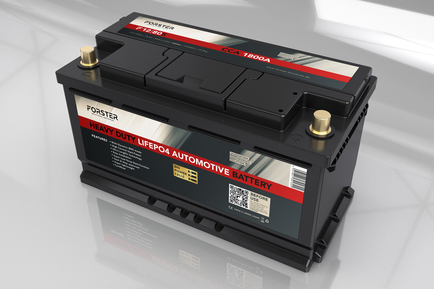 CS 80AH 12V lithium lifepo4 starter battery 1500a (s)