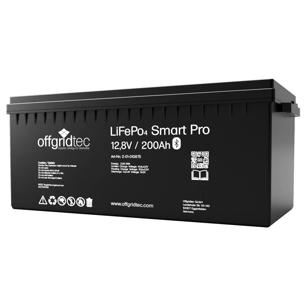 Offgridtec LiFePo4 Smart-Pro 12/200Ah Akku 12,8V 2560Wh