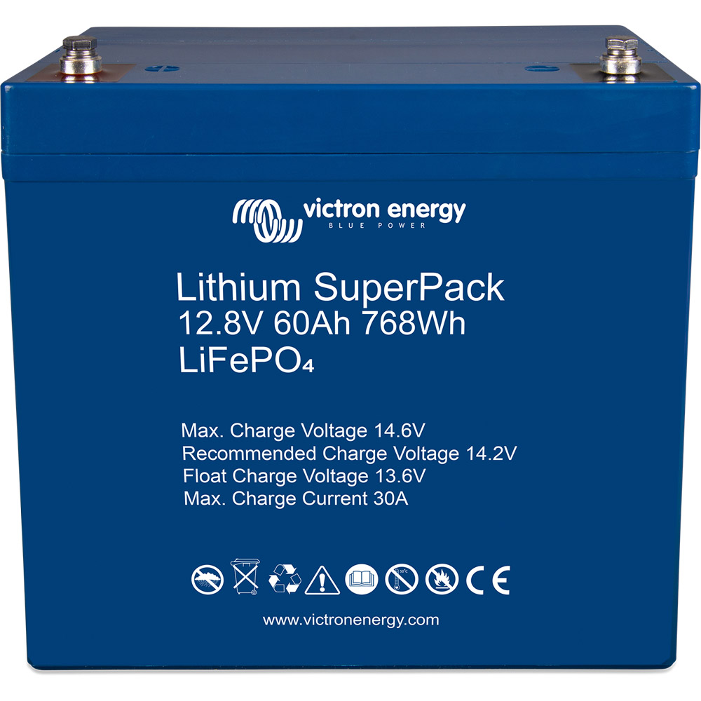 Victron Lithium LiFePo4 SuperPack 12,8V/60Ah (M6)