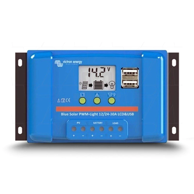 Victron BlueSolar PWM-LCD&USB 12/24V-30A Solarregler