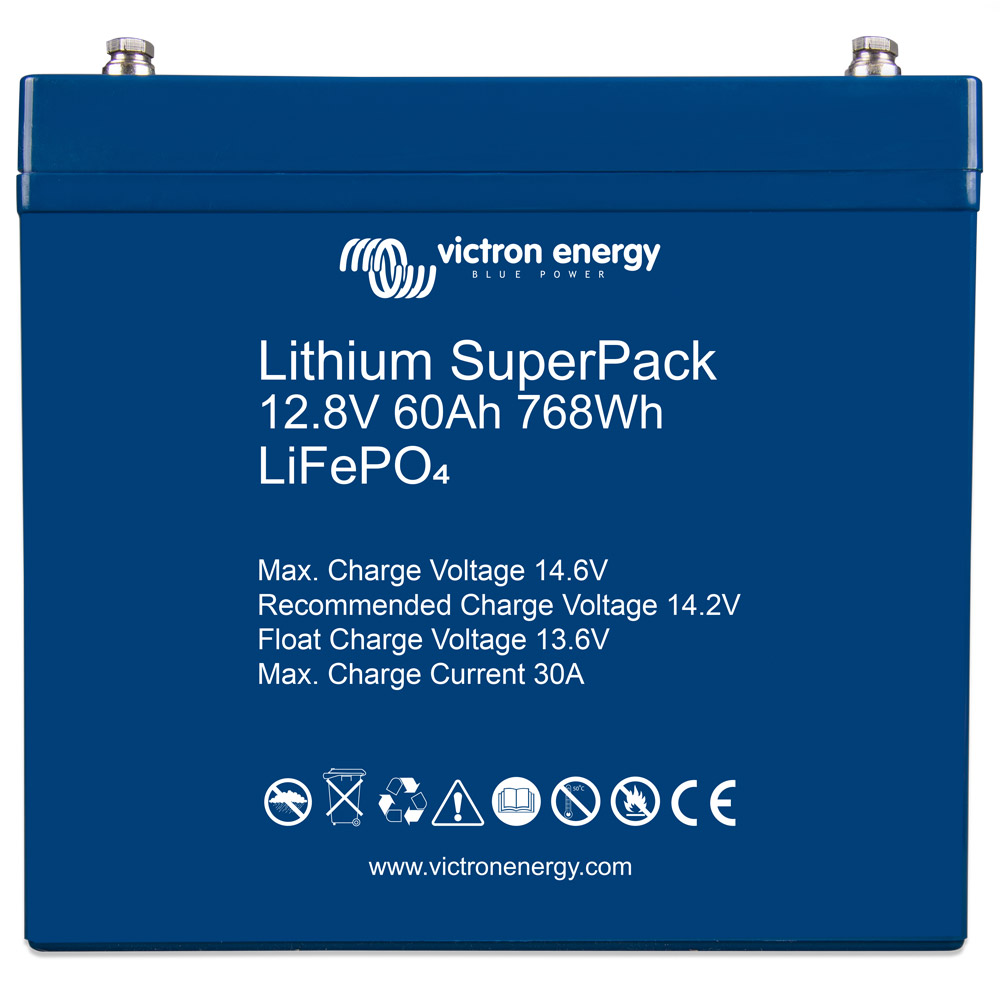 Victron Lithium LiFePo4 SuperPack 12,8V/60Ah (M6)