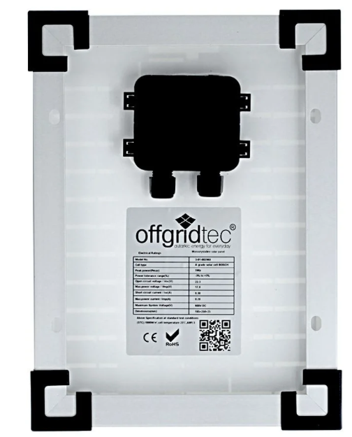 Offgridtec® 5W Mono 12V Solar Panel