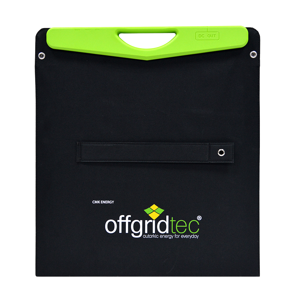 Offgridtec® 100W Hardcover Solartasche und 2x 2A USB Anschluss