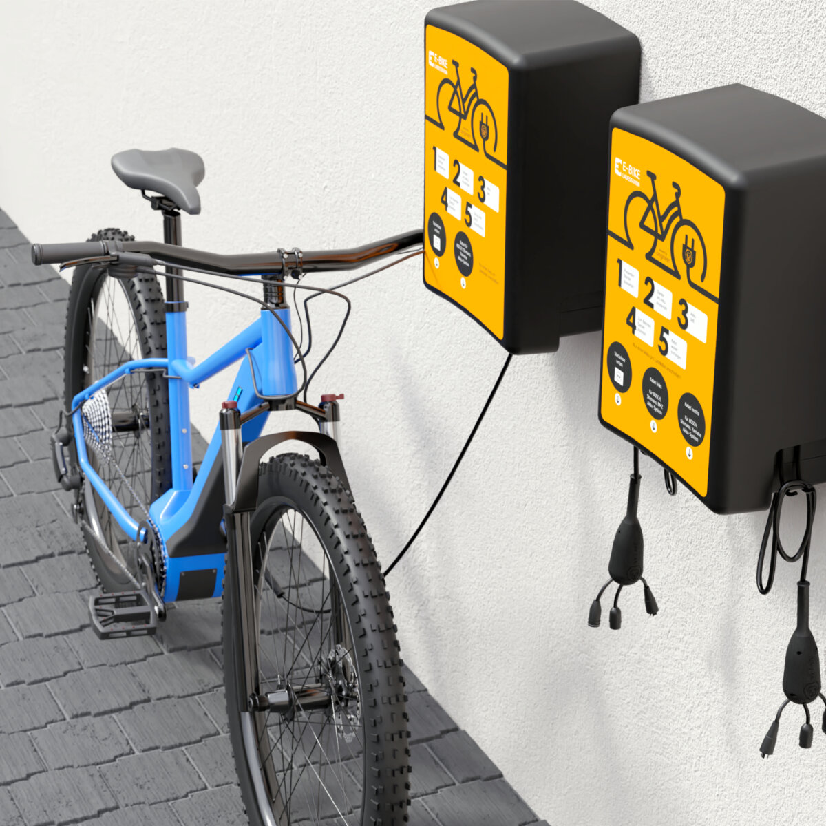 LiON Box – 36 V E-Bike-Ladestation (Wallbox) mit 2 Ladepunkten / Bosch-Specialized-Shimano