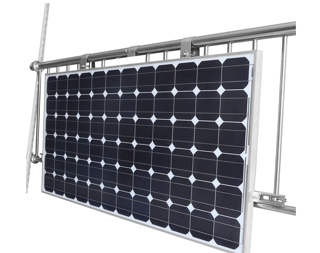 Offgridtec Solarmodul Halter für Balkongeländer Rahmenhöhe 30-35mm 1800mm Modullänge