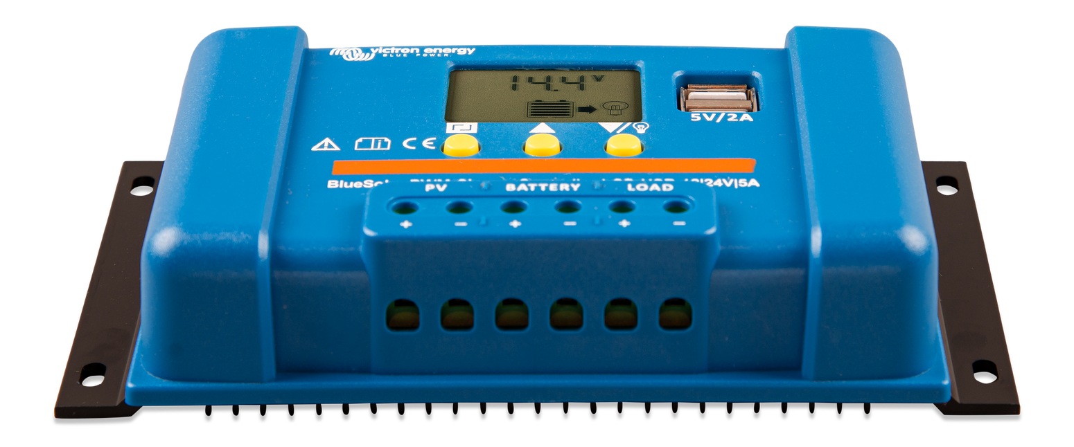 Victron BlueSolar PWM-LCD&USB 12/24V-5A Solarregler