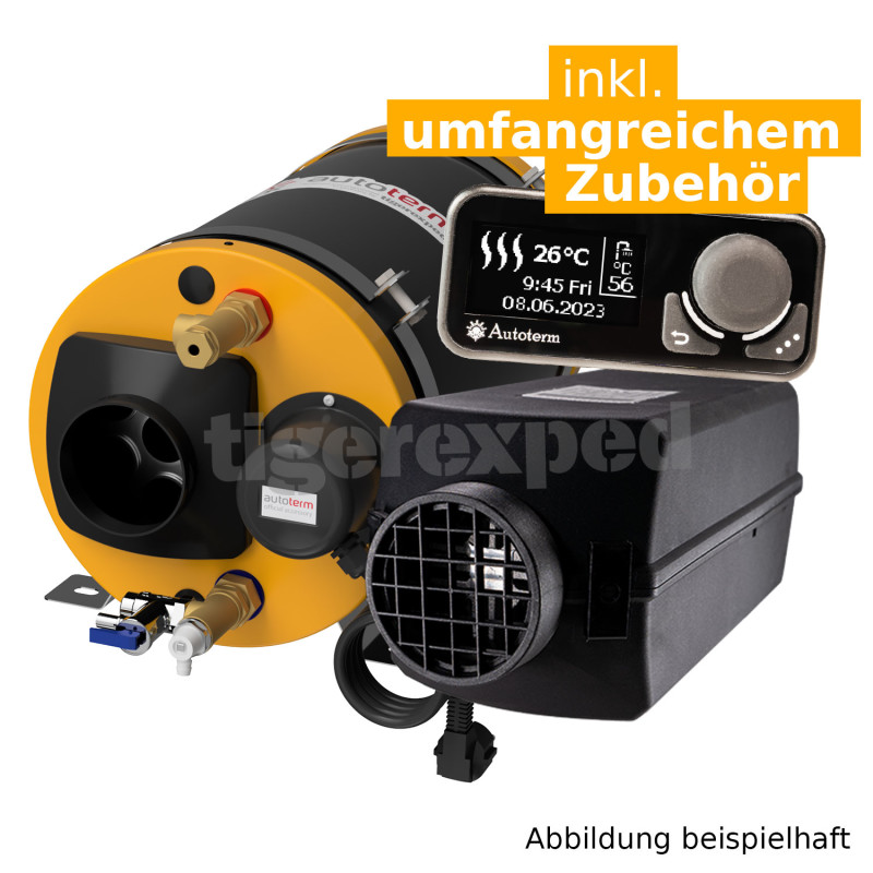 tigerexped Warmduscher-Kit 2.0 - Autoterm Standheizung + combiBOIL mit Comfort Boiler Control