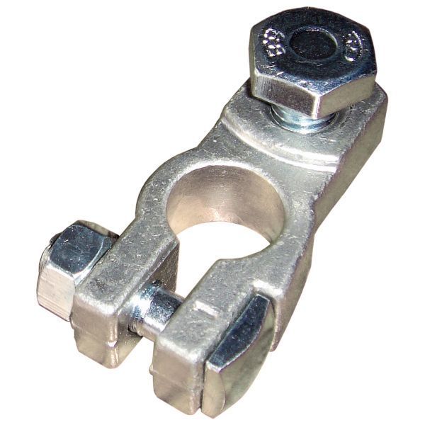 Battery pole clamp - plus with screw M12