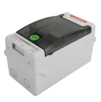 Offgridtec distribution box with 4 TE and DIN rail IP66...