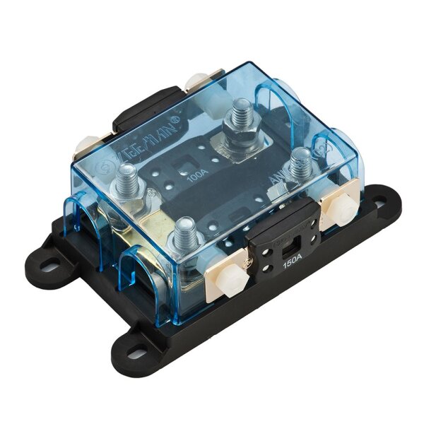 2-fold MEGA-Fuse Fuse holder with holder for spare fuse