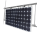 Solar module holder for balcony railing frame height 30-35mm 1800mm module length