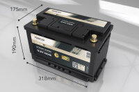 FORSTER 120Ah 12,8V LiFePO4 Premium Batterie| 200A-BMS-2.1 Ducato Ford PSA VWT6 TGE 1536Wh IP67