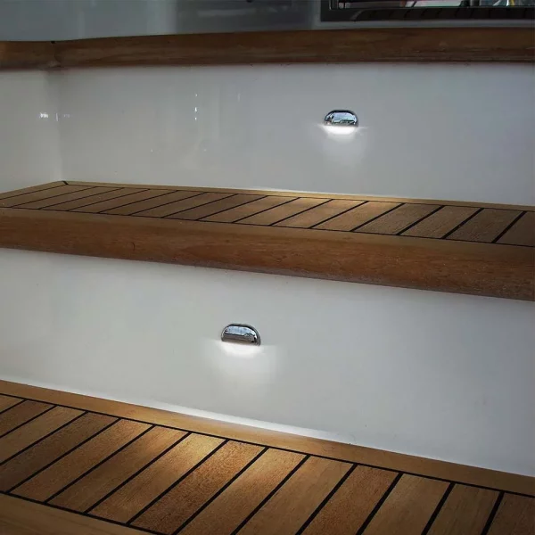 Hella Easy Fit LED Stufenlampe, Edelstahl, warmweiss 12-24V