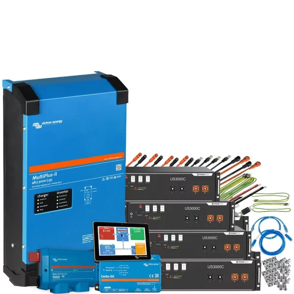 Offgridtec Backup-Kit Pylontech LiFePO4 Akku - Victron MultiPlus II 48/5000 Wechselrichter 1-Phasig 14 kWh
