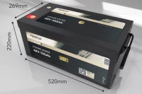 FORSTER 51,2V Lithium 100Ah LiFePO4 Premium Batterie | 200A-BMS-2.0 | 5120Wh | IP67