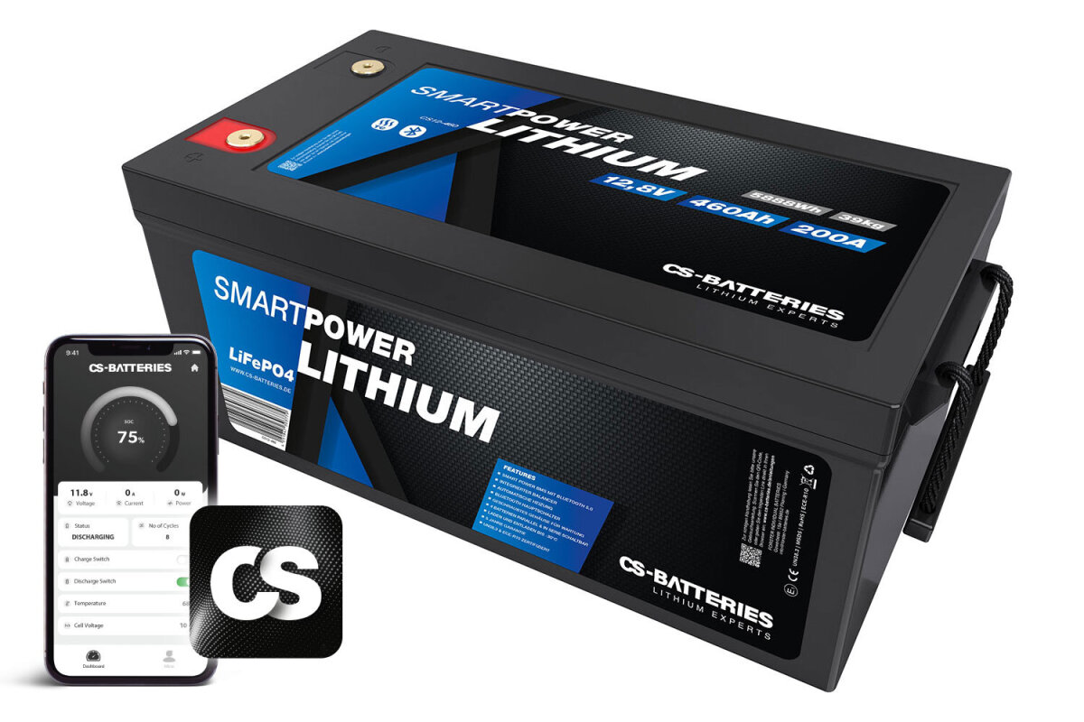 CS 300Ah | 12.8V | 3840Wh | SMART POWER Lithium LiFePO4 battery with