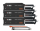 3x Pylontech US5000 LiFePO4 48V + Brackets + Anschlusskabel 14,4kWh Speicherpaket