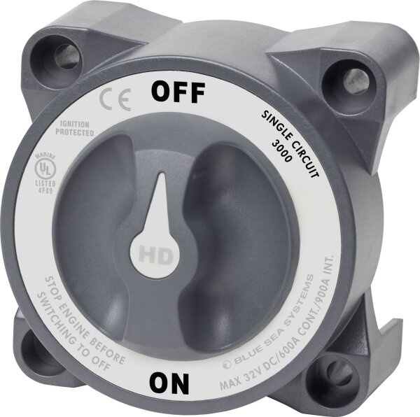 Blue Sea BS 3000 HD 2-Positionen ON/OFF Batteriehauptschalter