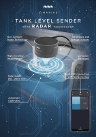 SIMARINE STR2 Radar Tanksensor, NMEA 2000 & Bluetooth