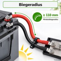 Offgridtec 1m Batteriekabel 95mm² M8 schwarz / rot
