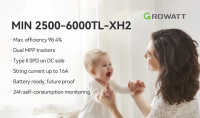 Growatt MIN 3000TL-XH2 Hybrid Inverter, 3000 W, Single-Phase