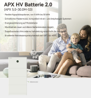 Growatt APX HV 2.0 APX 5.0M-B3 5kWh LiFePO4 Hochvolt-Mastermodul mit Basis