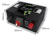 CS 280Ah 12.8V Lithium LiFePO4 -Caravan, Ducato under-seat battery with 300A Bluetooth measuring shunt