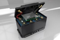 FORSTER 100Ah 12,8V Lithium LiFePO4 Premium Batterie 200A-BMS-2.1 500A Bluetooth Mess-Shunt Ducato Ford PSA 1280Wh IP67